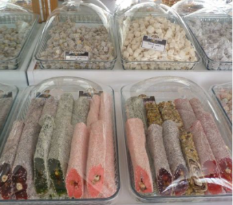 lokum teşhir standı, lokum tepsisi, pleksi kapaklı tepsiler, lokumluk kapları,